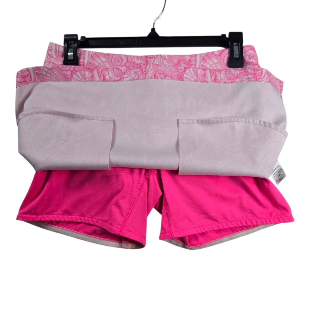 Vineyard Vines Pink Seashell Whale Logo Skort Skirt Golf Tennis - Picture 6 of 13